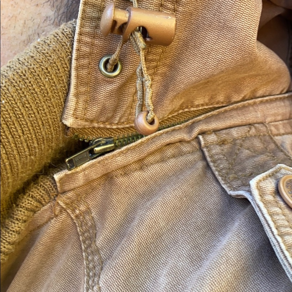 Men’s Vintage Brown Khaki Neutral Tan Levi’s Utility Barn Jacket Coat XXL 2XL 🧥 - Picture 6 of 13